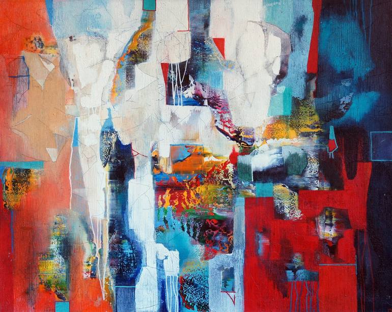 Structure 49,2 x 39,4 inch, 1 Painting by Emil Hasenrick | Saatchi Art