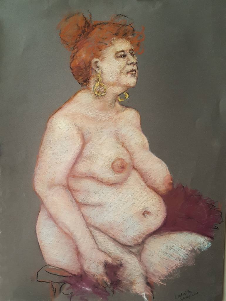 Original Figurative Erotic Painting by Merrilyn Duzy