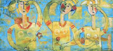 Original Expressionism Women Paintings by Serge Gavrilita