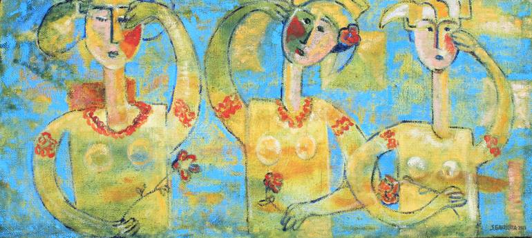 Original Women Painting by Serge Gavrilita