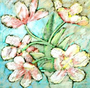 Print of Expressionism Floral Paintings by Serge Gavrilita