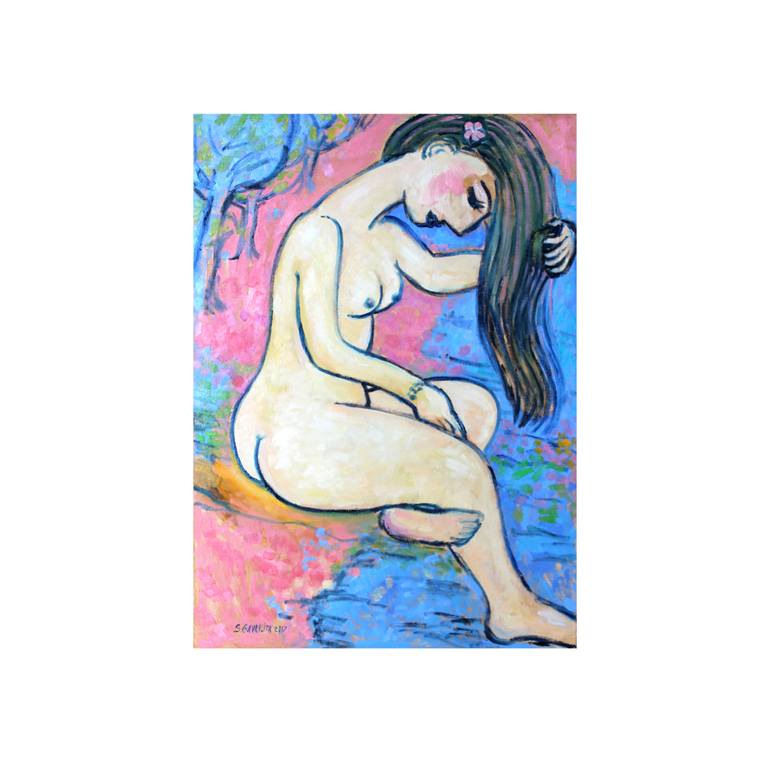 Original Figurative Erotic Painting by Serge Gavrilita