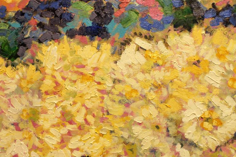 Original Impressionism Floral Painting by Serge Gavrilita