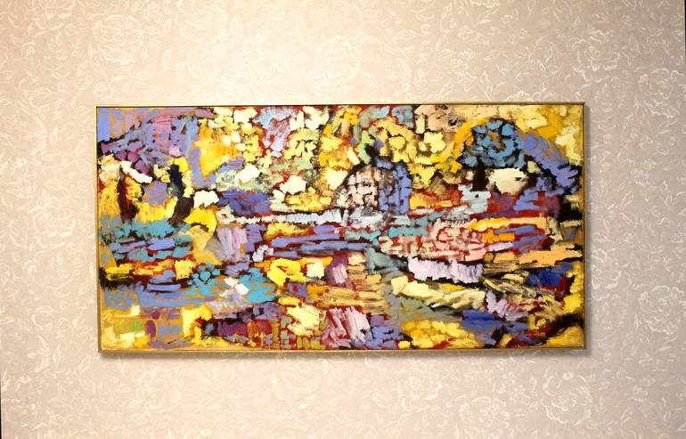 Original Abstract Expressionism Landscape Painting by Serge Gavrilita