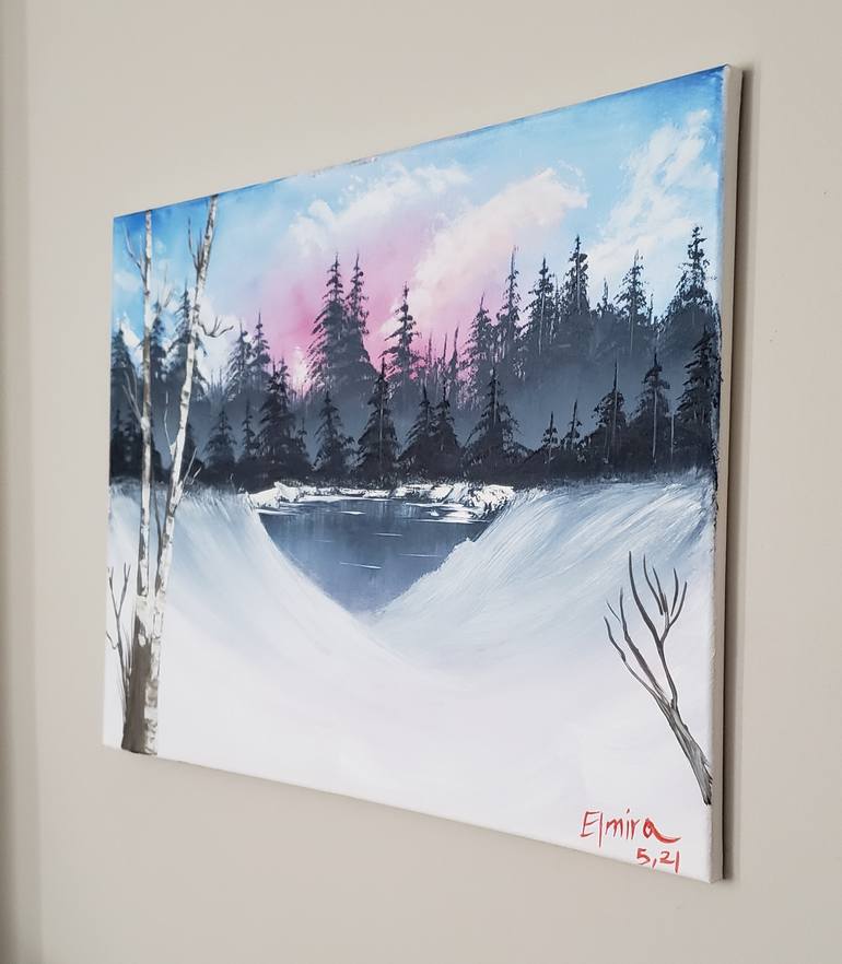 Original Impressionism Landscape Painting by Elmira Onagh