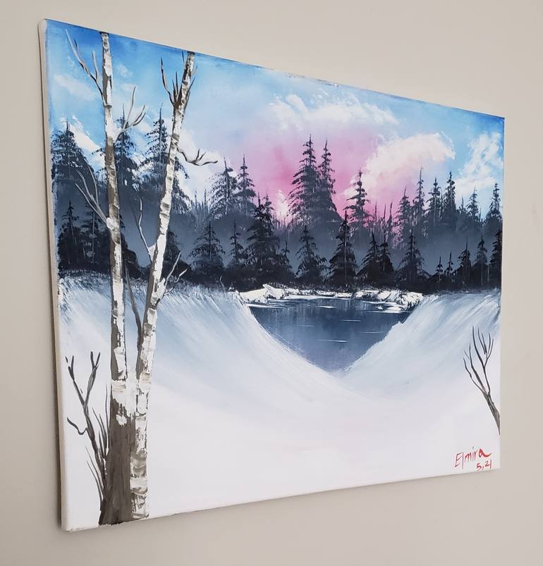 Original Impressionism Landscape Painting by Elmira Onagh