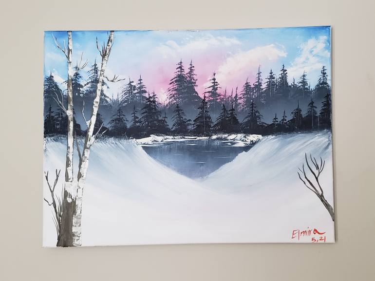 Original Impressionism Landscape Painting by Elmira Onagh