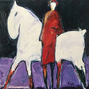 Print of Expressionism Horse Paintings by Eva Carta