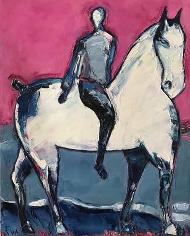 Original Abstract Horse Paintings by Eva Carta
