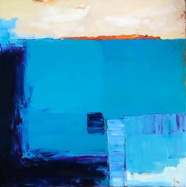 Geometry of the sea Painting by Eva Carta | Saatchi Art
