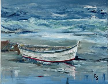 Print of Boat Paintings by Klavdiya Sahara
