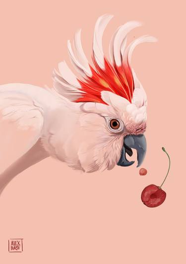 Cockatoo and cherry thumb