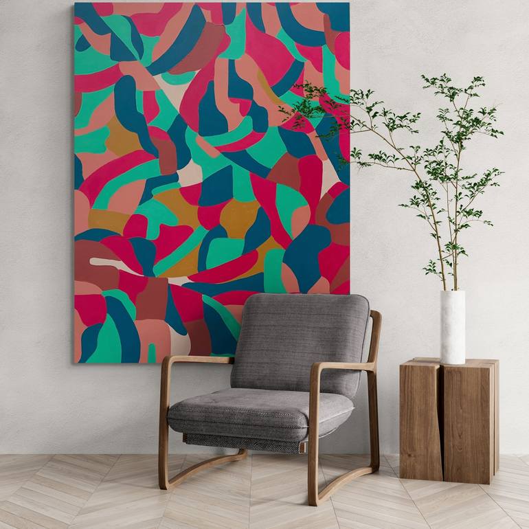 Original Modern Abstract Painting by Filadelfa Rodriguez