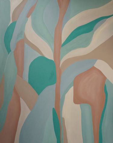 Original Modernism Abstract Painting by Filadelfa Rodriguez