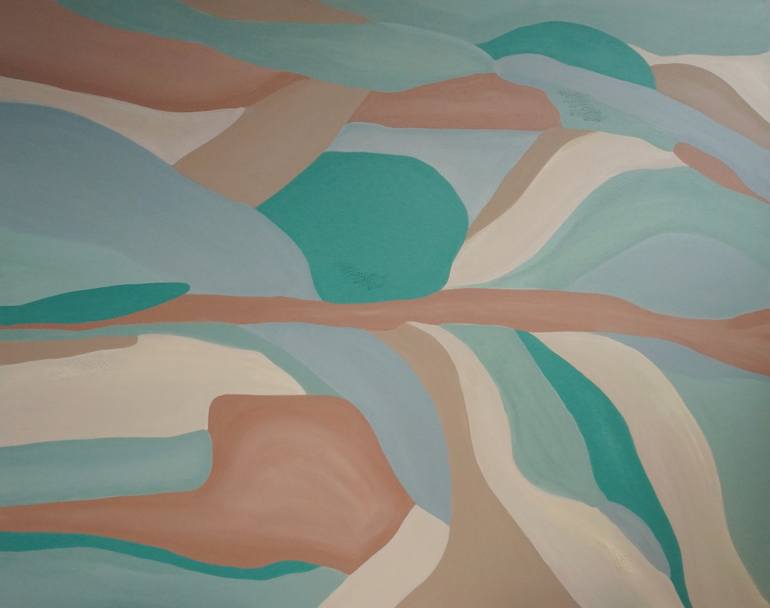 Original Modernism Abstract Painting by Filadelfa Rodriguez