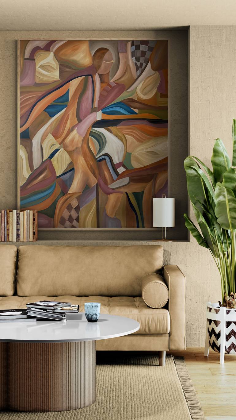 Original Abstract Expressionism Abstract Painting by Filadelfa Rodriguez