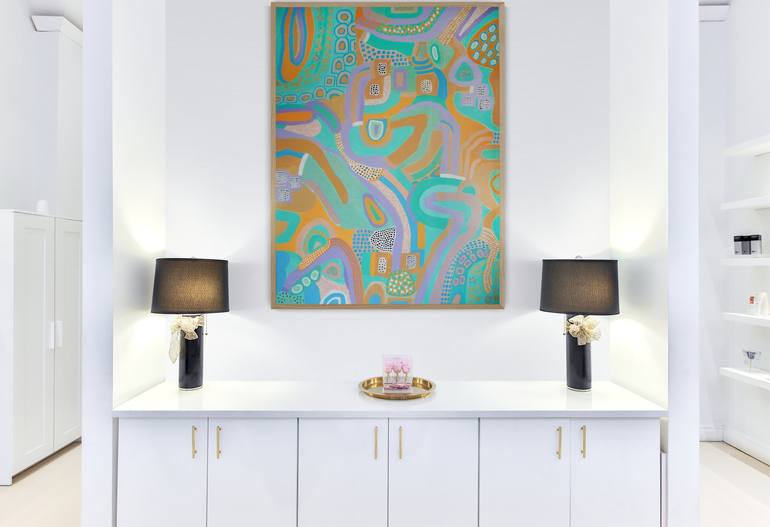 Original Illustration Abstract Painting by Filadelfa Rodriguez