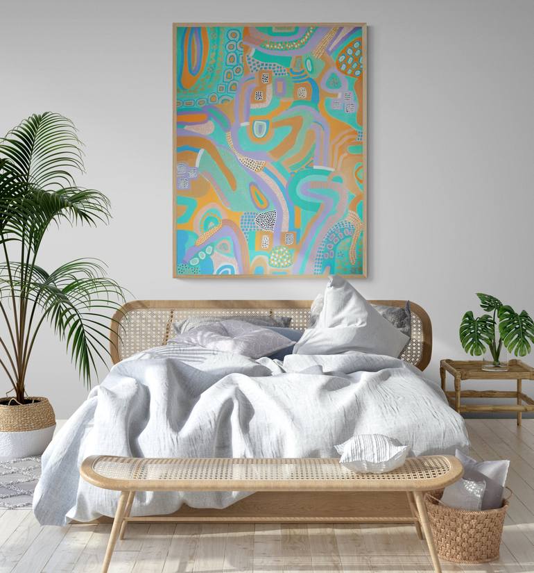 Original Illustration Abstract Painting by Filadelfa Rodriguez