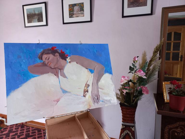 Original Contemporary People Painting by Dilshod Khudayorov