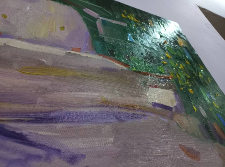 Original Abstract Landscape Painting by Dilshod Khudayorov