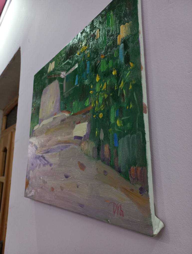 Original Abstract Landscape Painting by Dilshod Khudayorov