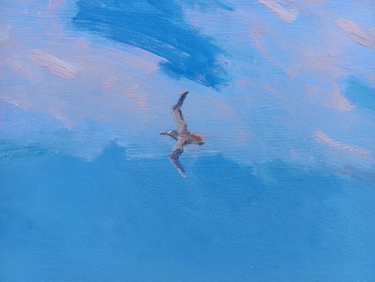 Original Abstract Beach Painting by Dilshod Khudayorov