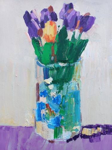Print of Abstract Still Life Paintings by Dilshod Khudayorov