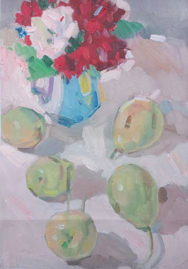 Original Abstract Still Life Paintings by Dilshod Khudayorov