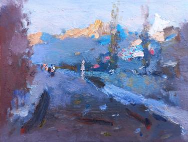 Original Abstract Landscape Paintings by Dilshod Khudayorov