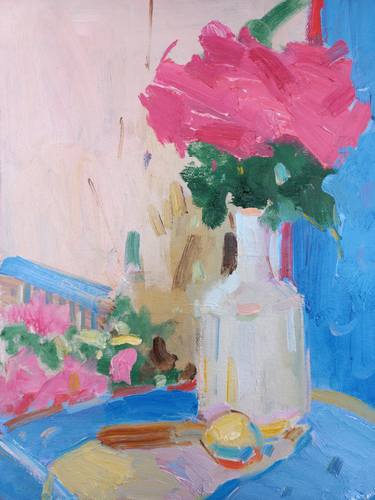 Original Abstract Still Life Paintings by Dilshod Khudayorov