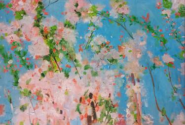 Original Abstract Expressionism Floral Paintings by Dilshod Khudayorov