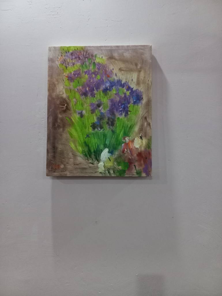 Original Abstract Floral Painting by Dilshod Khudayorov