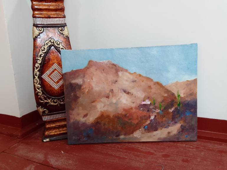 Original Impressionism Landscape Painting by Dilshod Khudayorov