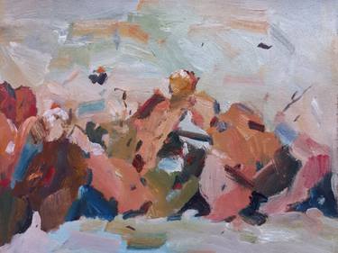 Print of Impressionism Abstract Paintings by Dilshod Khudayorov