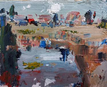 Original Impressionism Landscape Paintings by Dilshod Khudayorov