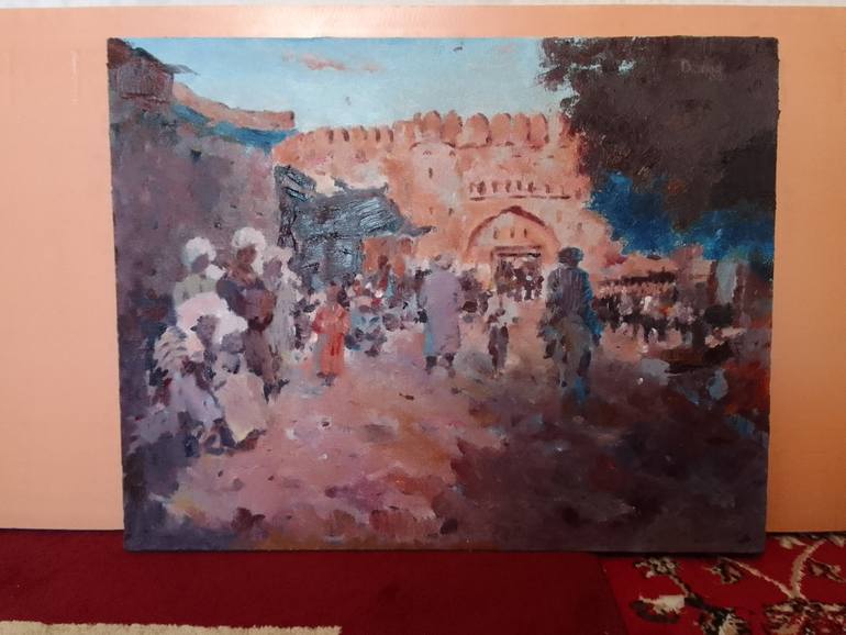 Original Abstract Landscape Painting by Dilshod Khudayorov