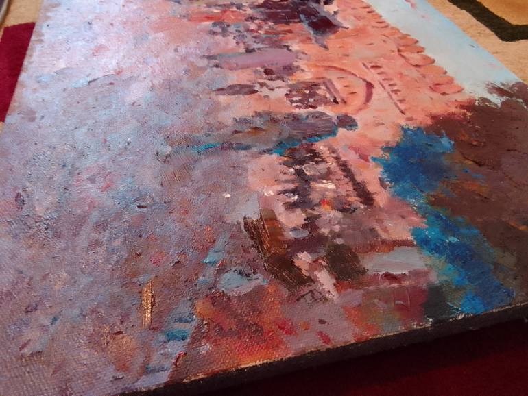 Original Abstract Landscape Painting by Dilshod Khudayorov