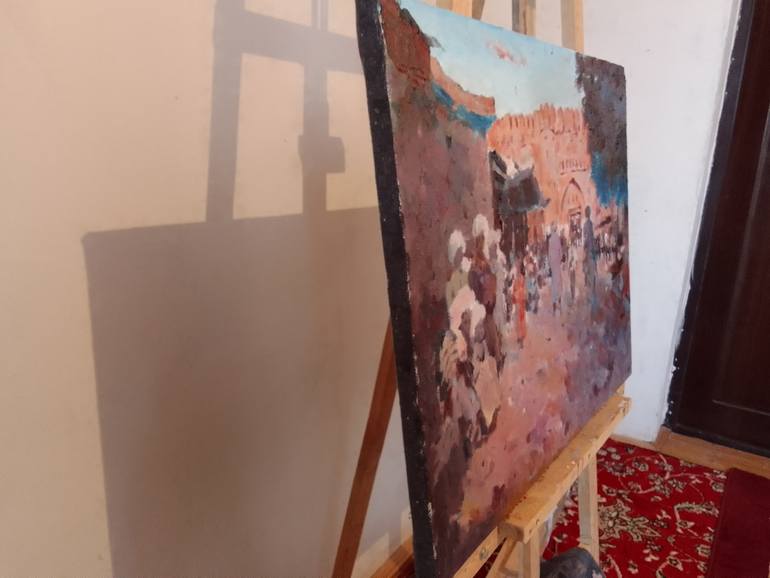 Original Abstract Landscape Painting by Dilshod Khudayorov
