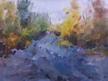Realism oil painting autumn landscape thumb