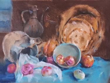 Print of Realism Still Life Paintings by Dilshod Khudayorov