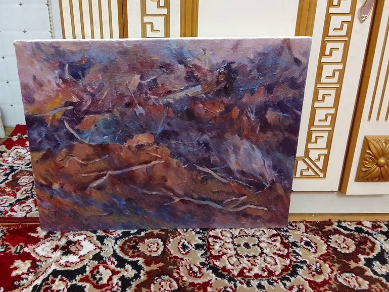 Original Abstract Expressionism Abstract Painting by Dilshod Khudayorov