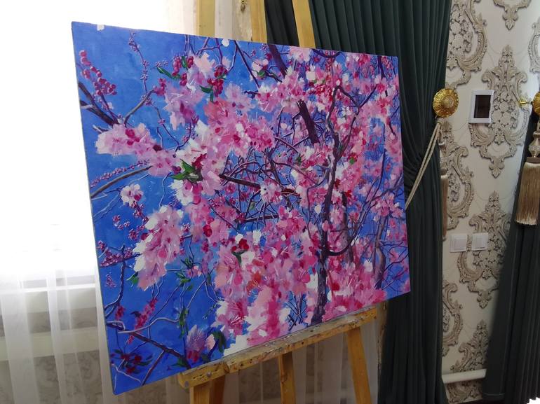 Original Impressionism Abstract Painting by Dilshod Khudayorov
