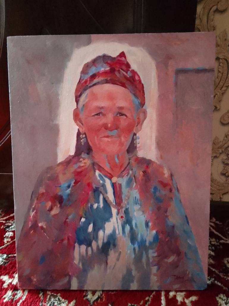 Original Abstract People Painting by Dilshod Khudayorov
