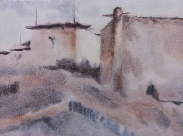 Modern painting cities watercolor thumb