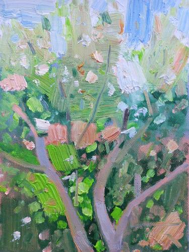 Original Abstract Garden Paintings by Dilshod Khudayorov