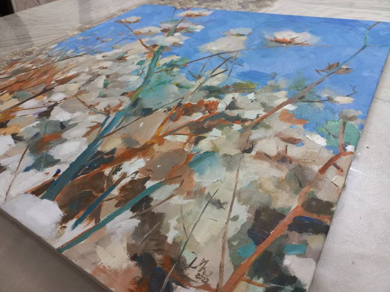 Original Abstract Still Life Painting by Dilshod Khudayorov