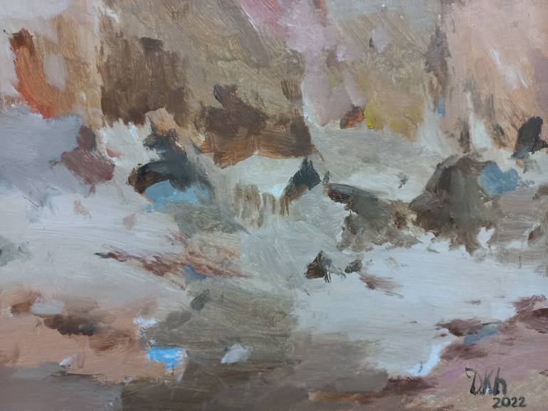 Original Impressionism Landscape Painting by Dilshod Khudayorov