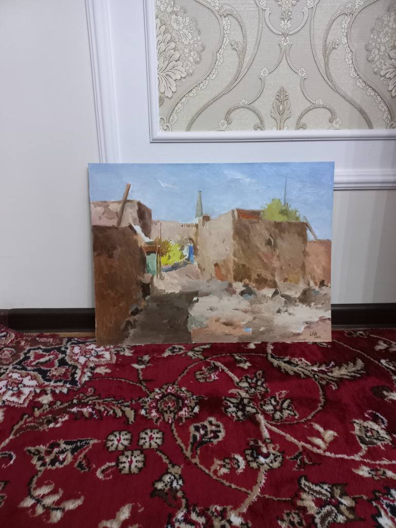 Original Impressionism Landscape Painting by Dilshod Khudayorov