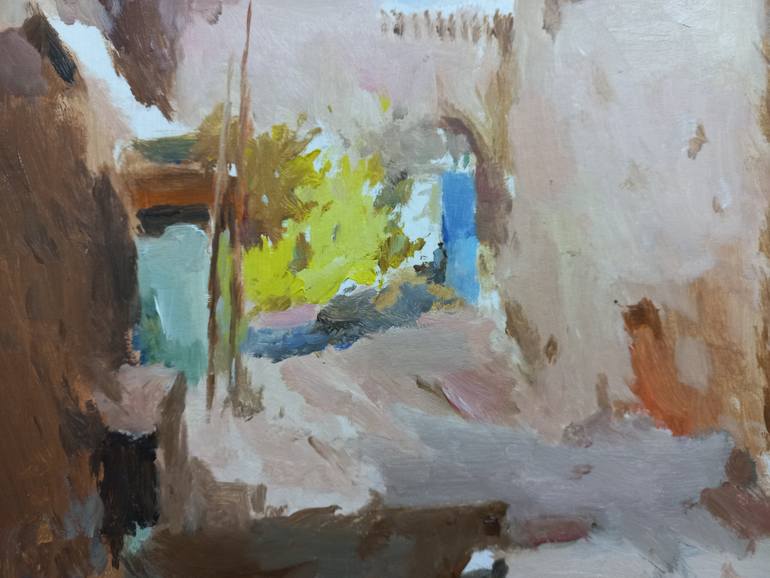 Original Impressionism Landscape Painting by Dilshod Khudayorov