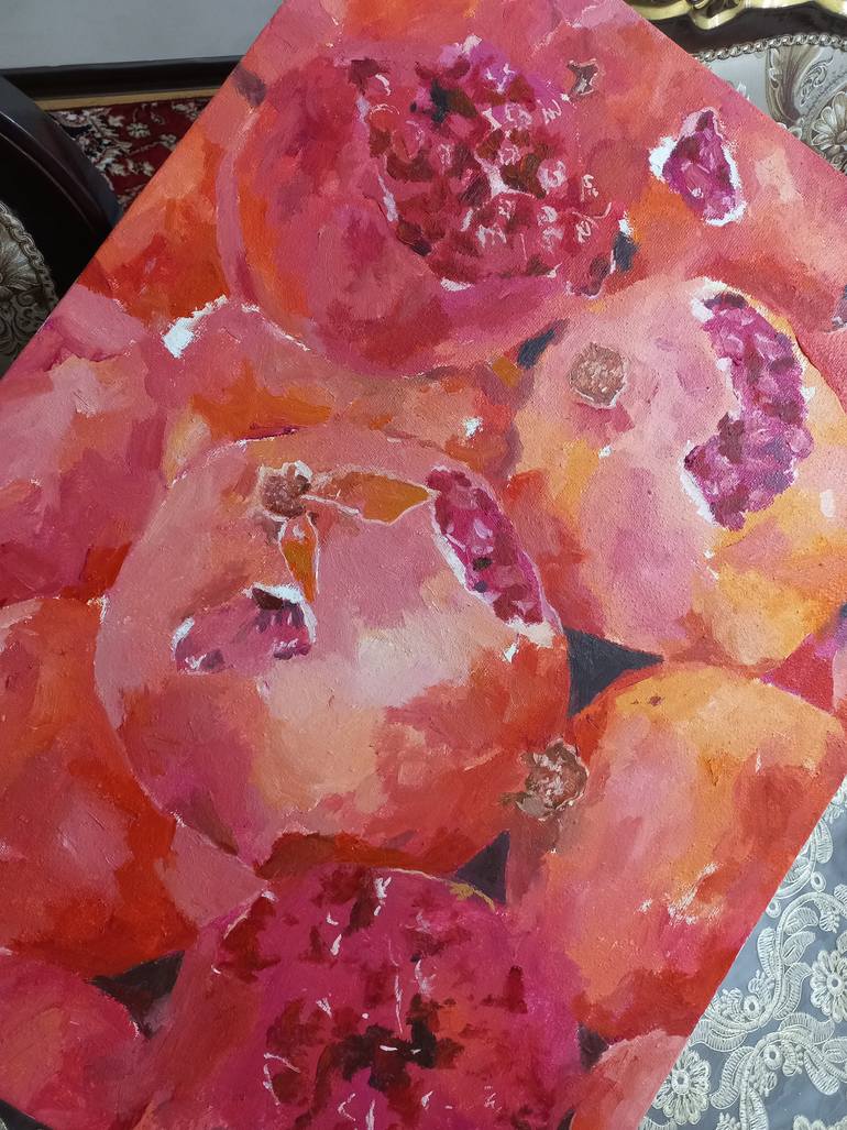 Original Abstract Still Life Painting by Dilshod Khudayorov